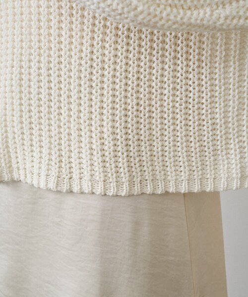 LOUNGEDRESS（ラウンジドレス）の「オーバーニット（ニット/セーター・レディース・ネイビー/アイボリー/ベージュ・FREE）」の10枚目の写真