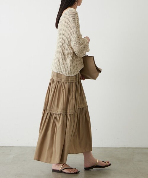 LOUNGEDRESS（ラウンジドレス）の「オーバーニット（ニット/セーター・レディース・ネイビー/アイボリー/ベージュ・FREE）」の12枚目の写真