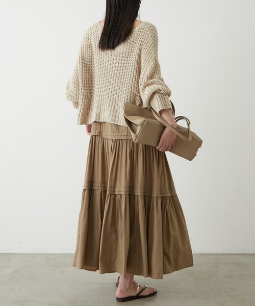 LOUNGEDRESS（ラウンジドレス）の「オーバーニット（ニット/セーター・レディース・ネイビー/アイボリー/ベージュ・FREE）」の13枚目の写真