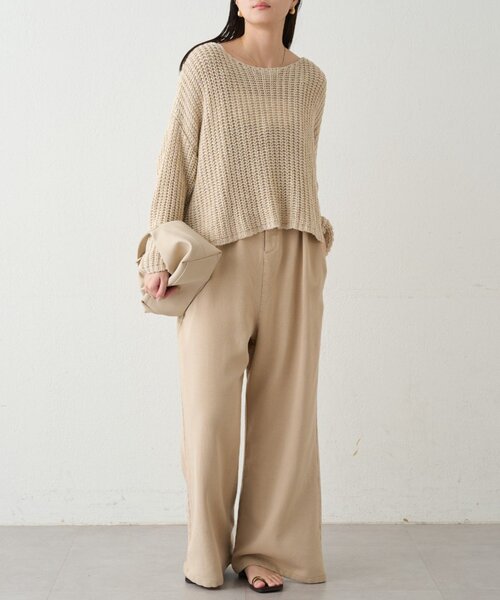 LOUNGEDRESS（ラウンジドレス）の「オーバーニット（ニット/セーター・レディース・ネイビー/アイボリー/ベージュ・FREE）」の17枚目の写真