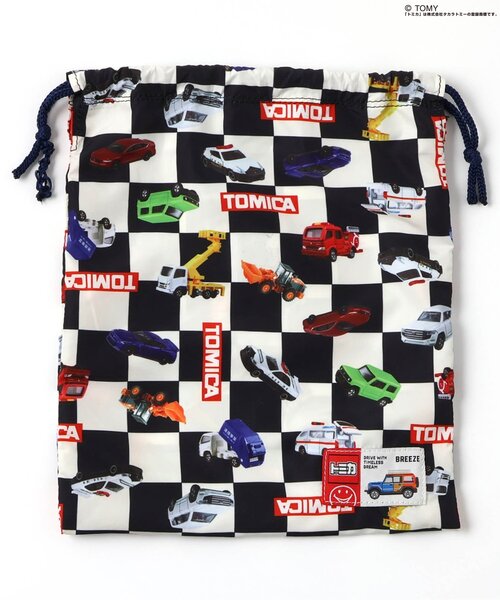 BREEZE(ブリーズ)の「TOMICA×BREEZE 総柄キルトシューズ(スニーカー・キッズ・チェック/ブラック・17/14/15 /16)」の9枚目の写真