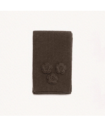 MAC MOC（マックモック）の「コートマフラー 花マフラー_ニットコサージュフラワーマフラー_6色（マフラー）」