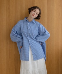 REMOON（リムーン）の「チェックオーバーサイズシャツ（シャツ/ブラウス）」