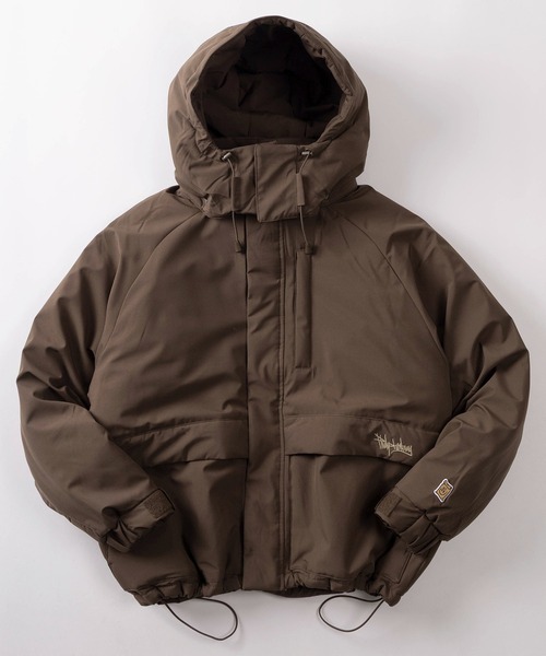 Philip Lumbang（フィリップランバン）の「【75】【Philip Lumbang/フィリップ・ランバン】2WAY ロゴアートデザイン 中綿 フードジャケット/ワンポイント刺繍/ドローコード/防風/2025AW新ブランド（ダウンジャケット/コート・メンズ・ブラック/チャコールグレー/ブラウン・M/L/XL）」の6枚目の写真