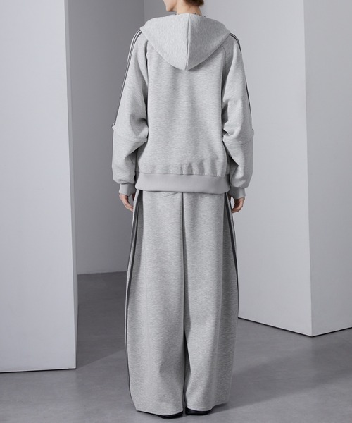 Loose/ルース（ルース）の「ヘビーウェイト ダンボールフルジップラインパーカー（パーカー・メンズ・ブラック系/グレー系/ネイビー系・S/M/L）」の6枚目の写真