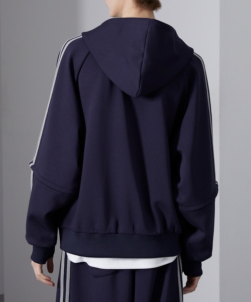 Loose/ルース（ルース）の「ヘビーウェイト ダンボールフルジップラインパーカー（パーカー・メンズ・ブラック系/グレー系/ネイビー系・S/M/L）」の11枚目の写真