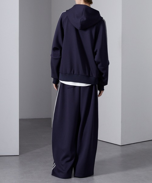 Loose/ルース（ルース）の「ヘビーウェイト ダンボールフルジップラインパーカー（パーカー・メンズ・ブラック系/グレー系/ネイビー系・S/M/L）」の17枚目の写真