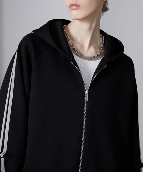 Loose/ルース（ルース）の「ヘビーウェイト ダンボールフルジップラインパーカー（パーカー・メンズ・ブラック系/グレー系/ネイビー系・S/M/L）」の18枚目の写真