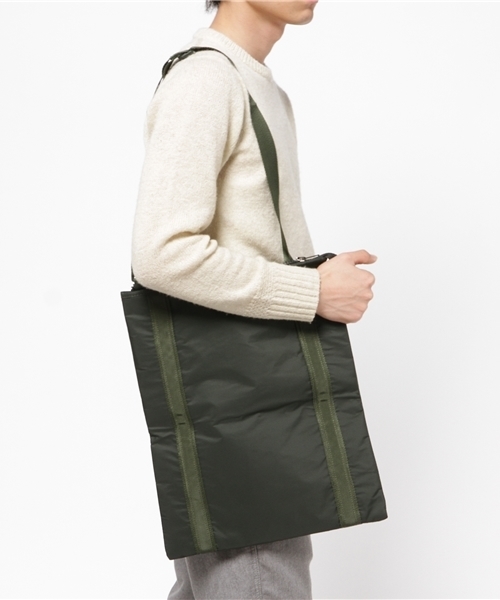 OUTLET（アウトレット）の「【Ciaopanic】2WAYCLUTCHTOTEBAG（トートバッグ・メンズ・ホワイト/ベージュ/ブラック/オリーブ・FREE）」の9枚目の写真