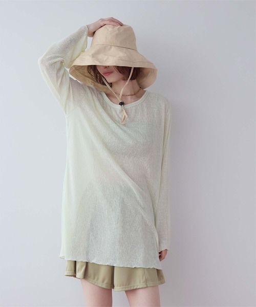 SEA DRESS（シードレス）の「2wayワイドブリムハット（ハット・レディース・ブラック/ライトベージュ/ネイビー・FREE）」の13枚目の写真