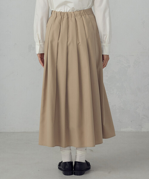 COMME CA ISM(コムサイズム)の「タックスカート(スカート・レディース・ベージュ/チャコール・MEDIUM/SMALL/X-LARGE/LARGE)」の14枚目の写真