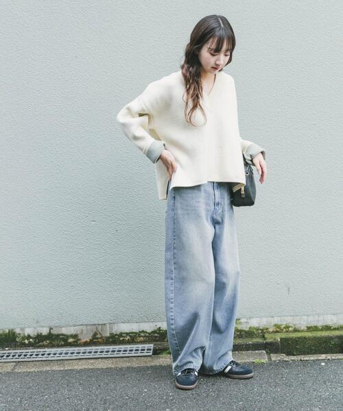 ITEMS URBANRESEARCH（アイテムズ アーバンリサーチ）の「デニムコクーンパンツ（デニムパンツ・レディース・ブラック/ブルー系その他・SMALL/MEDIUM）」の12枚目の写真