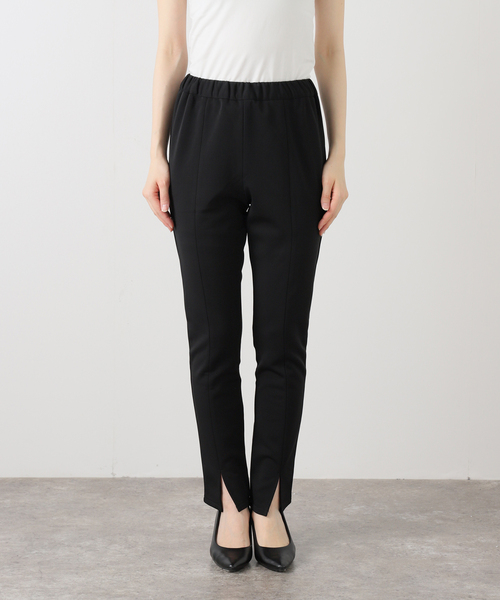 La TOTALITE（ラトータリテ）の「【洗える】裏起毛フロントスリットレギンス（その他パンツ・レディース・ブラック・FREE）」の2枚目の写真