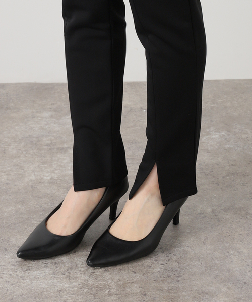 La TOTALITE（ラトータリテ）の「【洗える】裏起毛フロントスリットレギンス（その他パンツ・レディース・ブラック・FREE）」の5枚目の写真