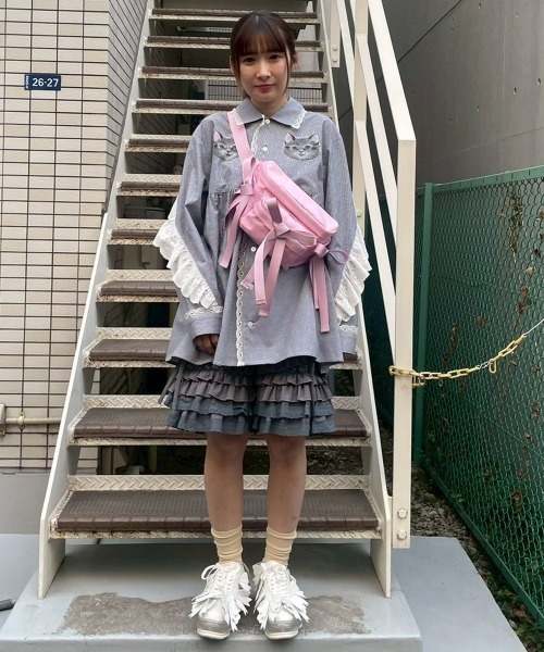 Candy Stripper（キャンディストリッパー）の「SHORT FRILL パンツ（その他パンツ・レディース・ブラック/グレー・FREE）」の14枚目の写真