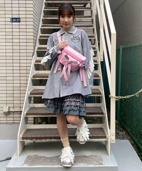 Candy Stripper（キャンディストリッパー）の「SHORT FRILL パンツ（その他パンツ・レディース・ブラック/グレー・FREE）」の15枚目の写真