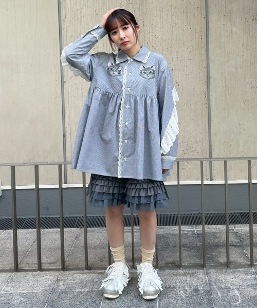 Candy Stripper（キャンディストリッパー）の「SHORT FRILL パンツ（その他パンツ・レディース・ブラック/グレー・FREE）」の18枚目の写真