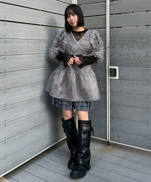 Candy Stripper（キャンディストリッパー）の「SHORT FRILL パンツ（その他パンツ・レディース・ブラック/グレー・FREE）」の19枚目の写真