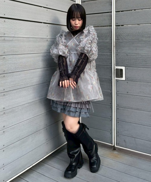 Candy Stripper（キャンディストリッパー）の「SHORT FRILL パンツ（その他パンツ・レディース・ブラック/グレー・FREE）」の20枚目の写真