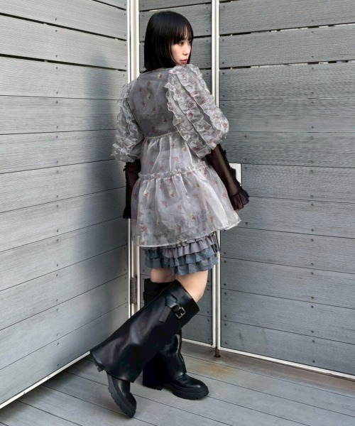 Candy Stripper（キャンディストリッパー）の「SHORT FRILL パンツ（その他パンツ・レディース・ブラック/グレー・FREE）」の22枚目の写真