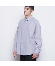 M421 stripe cotton over shirts black