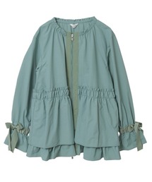 INGEBORG（インゲボルグ）の「リボンアクセントジャケット（ナイロンジャケット）」