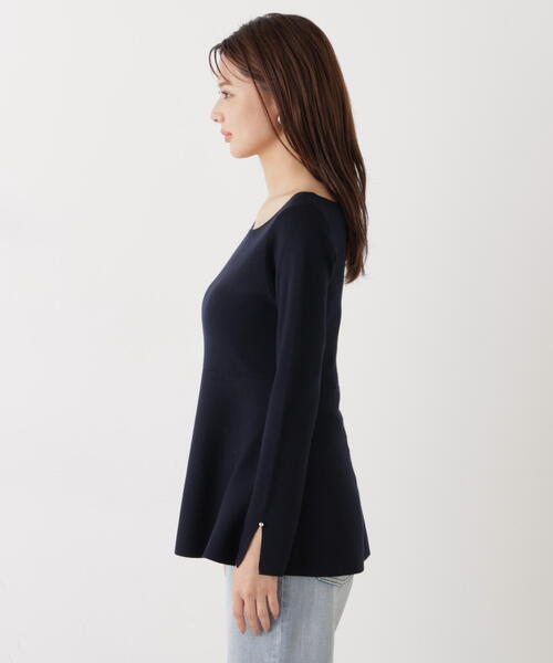 PROPORTION BODY DRESSING(プロポーションボディドレッシング)の「<ウォッシャブル/UV>ペプラムベーシックニット / 1216170202(ニット/セーター・レディース・グレー/ネイビー/ホワイト系その他/ブルー・FREE)」の19枚目の写真