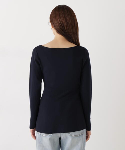 PROPORTION BODY DRESSING(プロポーションボディドレッシング)の「<ウォッシャブル/UV>ペプラムベーシックニット / 1216170202(ニット/セーター・レディース・グレー/ネイビー/ホワイト系その他/ブルー・FREE)」の18枚目の写真