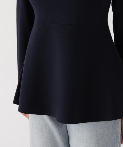 PROPORTION BODY DRESSING(プロポーションボディドレッシング)の「<ウォッシャブル/UV>ペプラムベーシックニット / 1216170202(ニット/セーター・レディース・グレー/ネイビー/ホワイト系その他/ブルー・FREE)」の15枚目の写真
