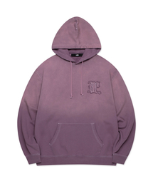 GOTHIC APPLIQUE BRUSH HOODIE purple