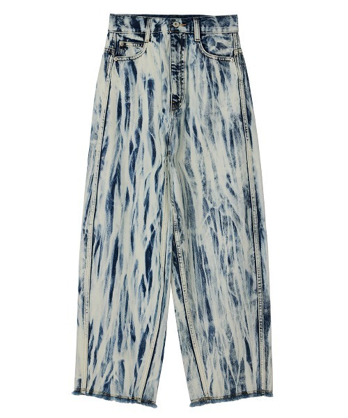 Ameri（アメリ）の「HAND BLEACH LOOSE DENIM（デニムパンツ・レディース・ブルー/ブラック・24inch/25inch/26inch）」の20枚目の写真