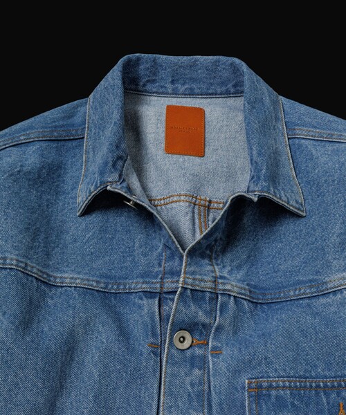 ADAM ET ROPE'(アダムエロペ)の「ブリーチ デニムジャケット / ADAM ET ROPE' JEANS -PERS-(デニムジャケット・メンズ・ブルー系その他4・M/L/S)」の2枚目の写真