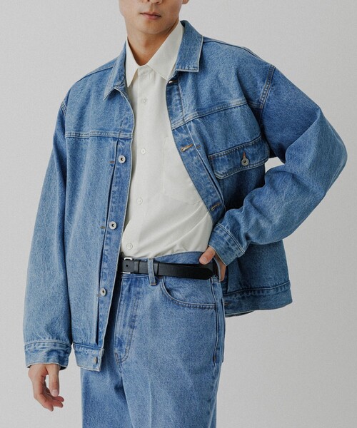 ADAM ET ROPE'(アダムエロペ)の「ブリーチ デニムジャケット / ADAM ET ROPE' JEANS -PERS-(デニムジャケット・メンズ・ブルー系その他4・M/L/S)」の4枚目の写真