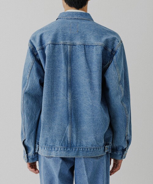 ADAM ET ROPE'(アダムエロペ)の「ブリーチ デニムジャケット / ADAM ET ROPE' JEANS -PERS-(デニムジャケット・メンズ・ブルー系その他4・M/L/S)」の9枚目の写真
