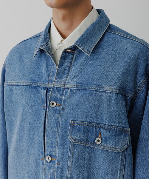 ADAM ET ROPE'(アダムエロペ)の「ブリーチ デニムジャケット / ADAM ET ROPE' JEANS -PERS-(デニムジャケット・メンズ・ブルー系その他4・M/L/S)」の10枚目の写真