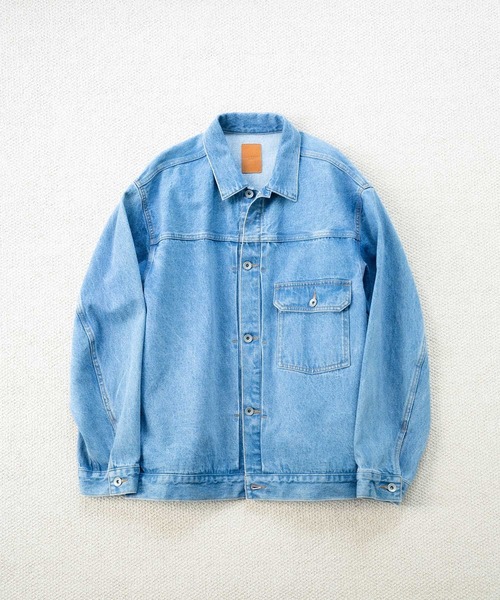 ADAM ET ROPE'(アダムエロペ)の「ブリーチ デニムジャケット / ADAM ET ROPE' JEANS -PERS-(デニムジャケット・メンズ・ブルー系その他4・M/L/S)」の17枚目の写真