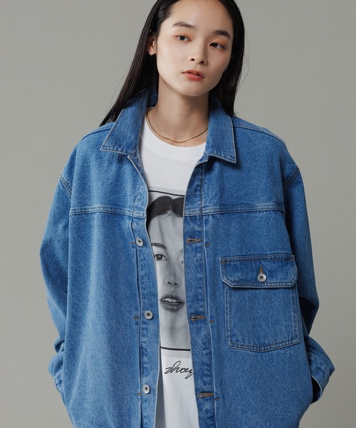 ADAM ET ROPE'(アダムエロペ)の「ブリーチ デニムジャケット / ADAM ET ROPE' JEANS -PERS-(デニムジャケット・メンズ・ブルー系その他4・M/L/S)」の18枚目の写真