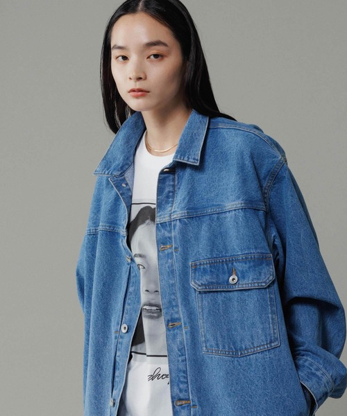 ADAM ET ROPE'(アダムエロペ)の「ブリーチ デニムジャケット / ADAM ET ROPE' JEANS -PERS-(デニムジャケット・メンズ・ブルー系その他4・M/L/S)」の20枚目の写真