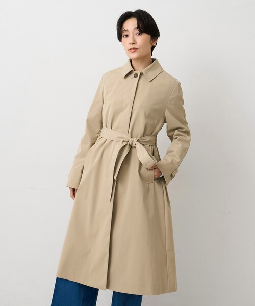 UNTITLED（アンタイトル）の「【はっ水/洗える】タスランステンカラーコート（ステンカラーコート・レディース・ベージュ/ネイビー・00/01/02/03/04/42/44/46/48/50）」の5枚目の写真