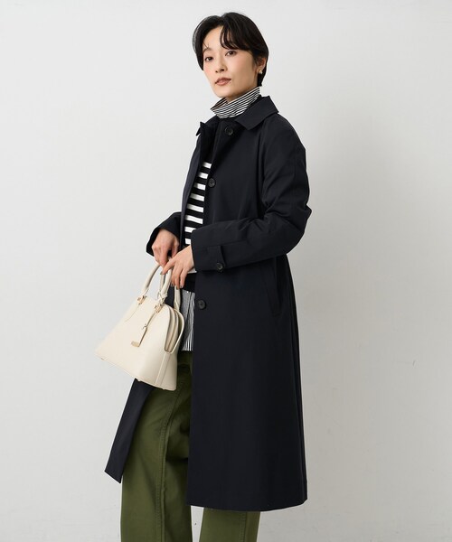 UNTITLED（アンタイトル）の「【はっ水/洗える】タスランステンカラーコート（ステンカラーコート・レディース・ベージュ/ネイビー・00/01/02/03/04/42/44/46/48/50）」の14枚目の写真