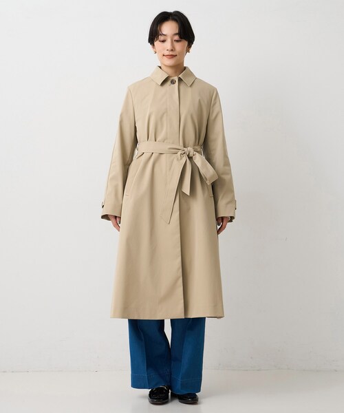 UNTITLED（アンタイトル）の「【はっ水/洗える】タスランステンカラーコート（ステンカラーコート・レディース・ベージュ/ネイビー・00/01/02/03/04/42/44/46/48/50）」の18枚目の写真