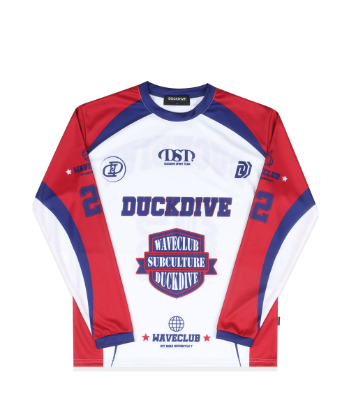 DUCKDIVE(ダックダイブ)の「オフロードメッシュロングスリーブレッド(Tシャツ/カットソー・メンズ・その他・M/L/XL)」の2枚目の写真