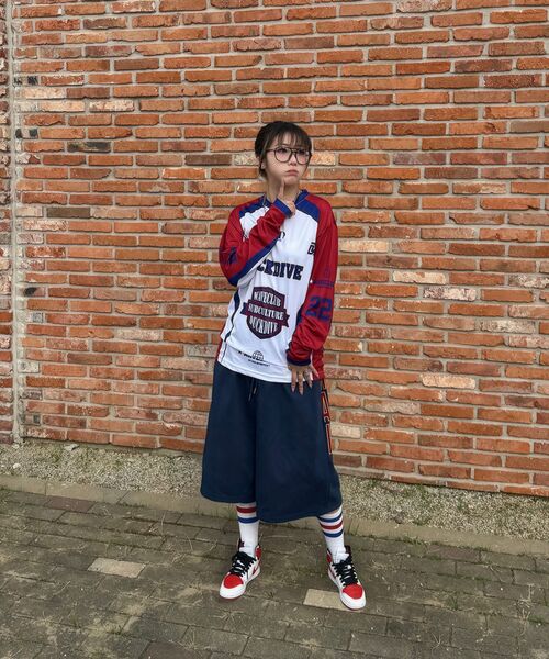 DUCKDIVE(ダックダイブ)の「オフロードメッシュロングスリーブレッド(Tシャツ/カットソー・メンズ・その他・M/L/XL)」の4枚目の写真