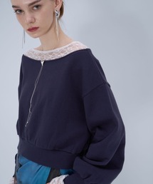 HARE（ハレ）の「レースレイヤーワンショルスウェット(HARE)（スウェット）」