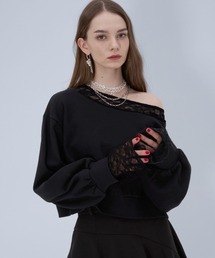 HARE | レースレイヤーワンショルスウェット(HARE)(スウェット)