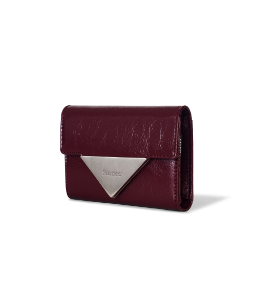セール】TRIANGLE DOZI WALLET - DEEP CHERRY（札入れ/マネークリップ