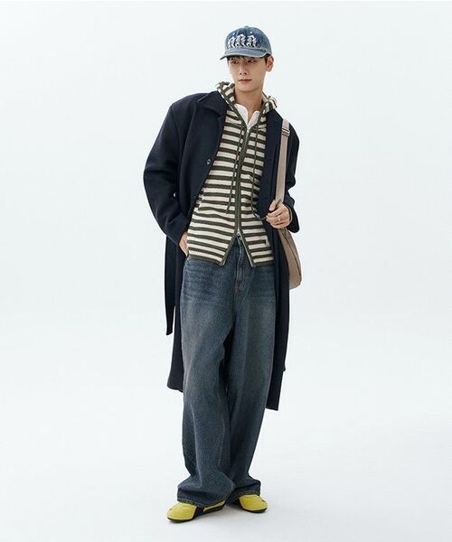 SLOWACID（スローアシッド）の「ストライプニットフードジップアップ[カーキ]（パーカー・レディース・その他・SMALL/MEDIUM/LARGE）」の6枚目の写真