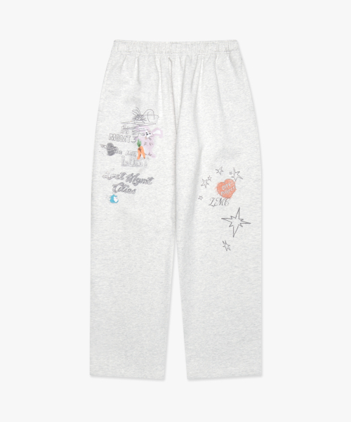 LMCの「DOODLE DRAWING SWEAT PANTS light heather gray(スウェットパンツ・レディース・その他・S/M/L)」の3枚目の写真