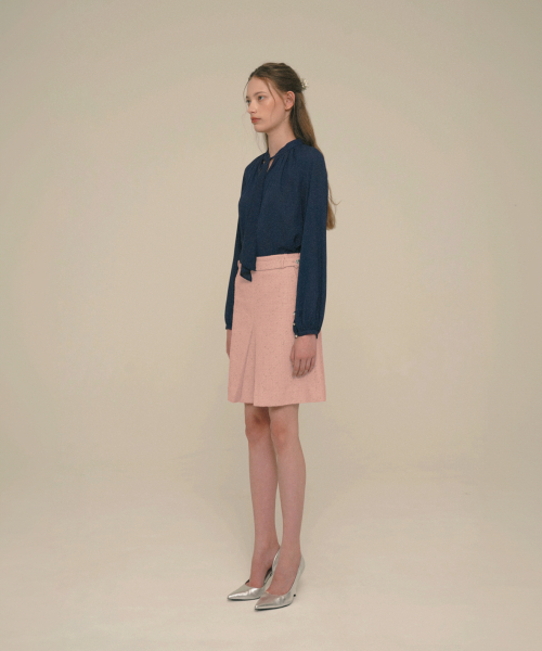 ICE GARDEN A.508(アイス ガーデン エイオーゴンパル)の「Crystal-Button Tweed Skirt_Shell Pink(スカート・レディース・その他・S/M)」の4枚目の写真