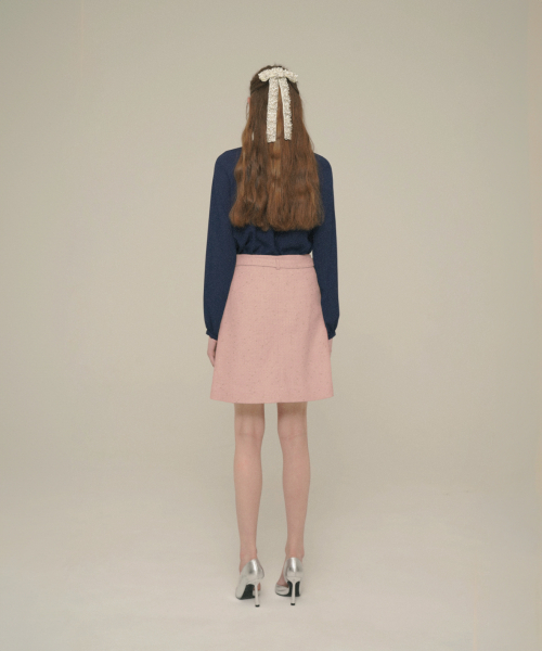 ICE GARDEN A.508(アイス ガーデン エイオーゴンパル)の「Crystal-Button Tweed Skirt_Shell Pink(スカート・レディース・その他・S/M)」の5枚目の写真